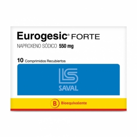 EUROGESIC FTE COM 550 MG X 10 (BE)