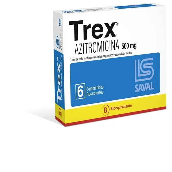 TREX COM 500 MG X 6 (BE)