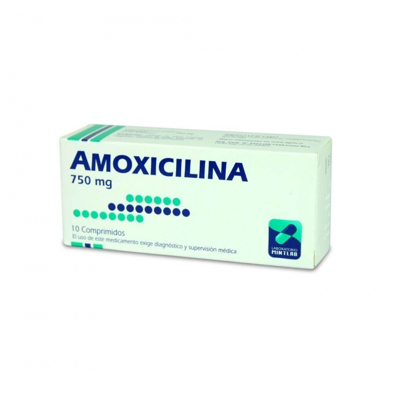 Amoxicilina 750 mg x 10 comprimidos