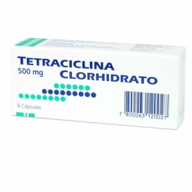 TETRACICLINA CAP 500 MG X 8...