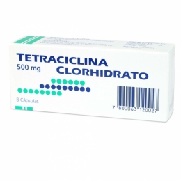 Tetraciclina 500 mg x 8 cápsulas