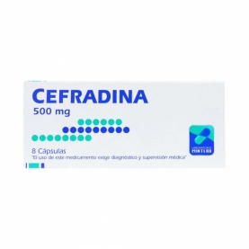 CEFRADINA 500 MG X 8 CAPSULAS
