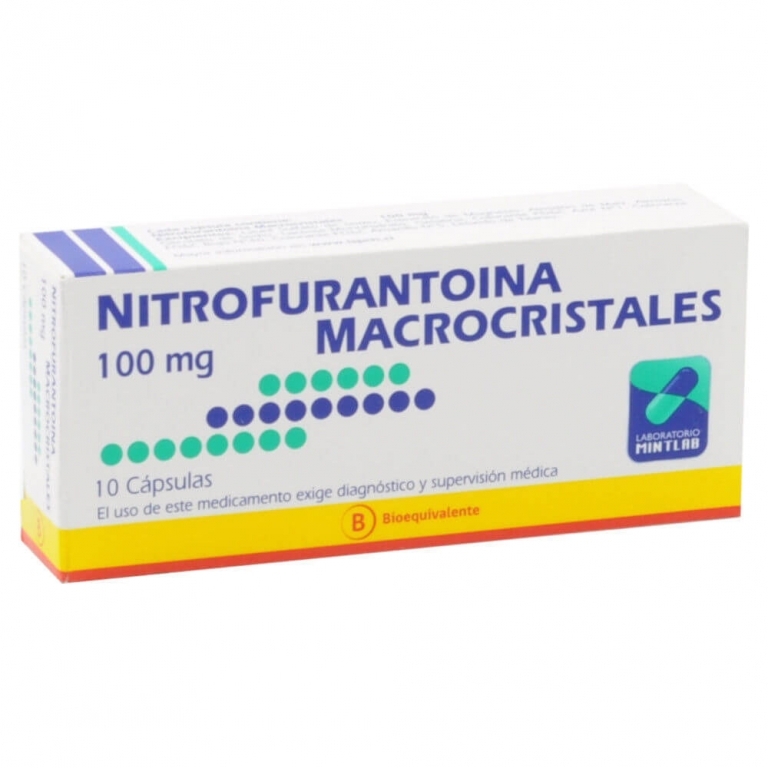 NITROFURANTOINA MACRO CAP 100 MG X 10 MINT