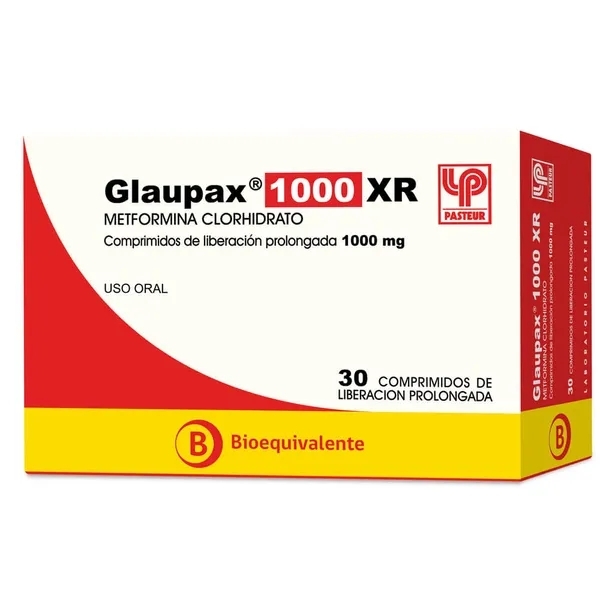 GLAUPAX XR 1000 MG X 30 COMPRIMIDOS