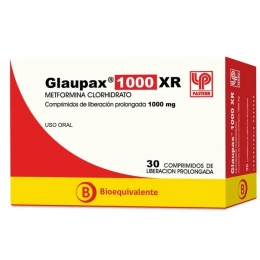 GLAUPAX XR 1000 MG X 30 COMPRIMIDOS