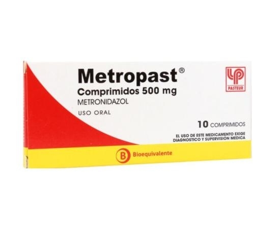 METROPAST COM 500 MG X 10 (BE)