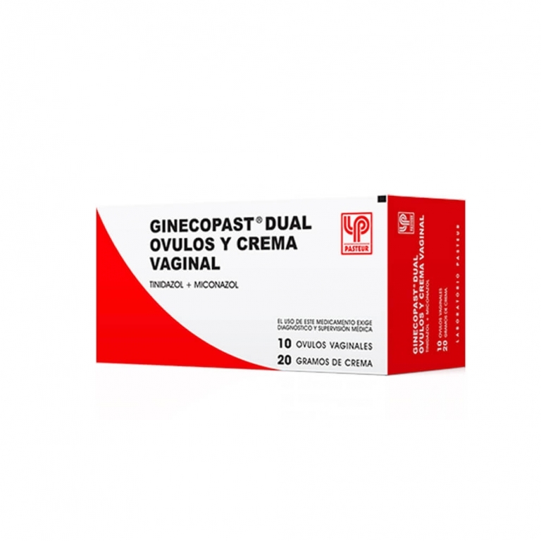 Ginecopast dual 10 Óvulos + 20 g de crema