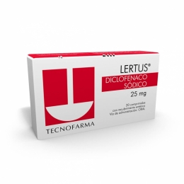 LERTUS COM 25 MG X 20