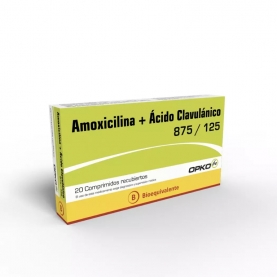 Amoxicilina + Acido Clavulanico 875/125 mg x 20 comprimidos