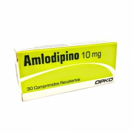 Amlodipino 10 mg x 30 Comprimidos Recubiertos