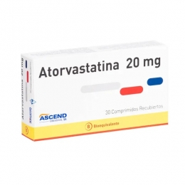 ATORVASTATINA COM 20 MG X 30 ASCEND