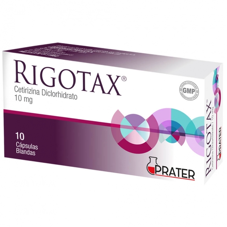 RIGOTAX COM 10 MG X 10