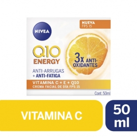 NIVEA FACE Q10 + C ENERGY DAY FPS15 X 50 ML