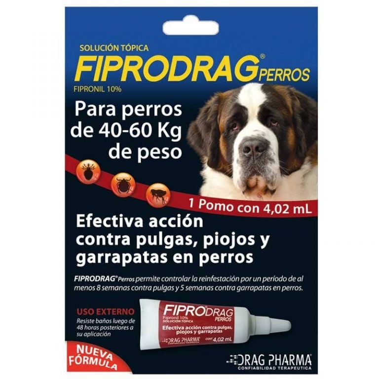 FIPRODRAG PERRO 40-60KG PIP 4,02 ML X 1