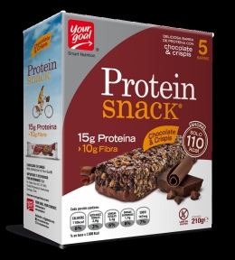 PROTEIN SNACK CHOCOLATE & CRISPIS X 5 UND