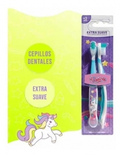 Pack cepillo infantil extra suave Unicorn +2 Años