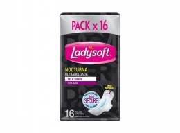 LADYSOFT TOA SUAVE ULTRA DELGADA C/ALAS NOCTURNA X 14 UND