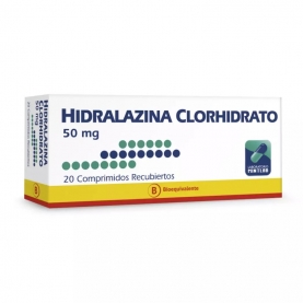 HIDRALAZINA 50mg X 20...