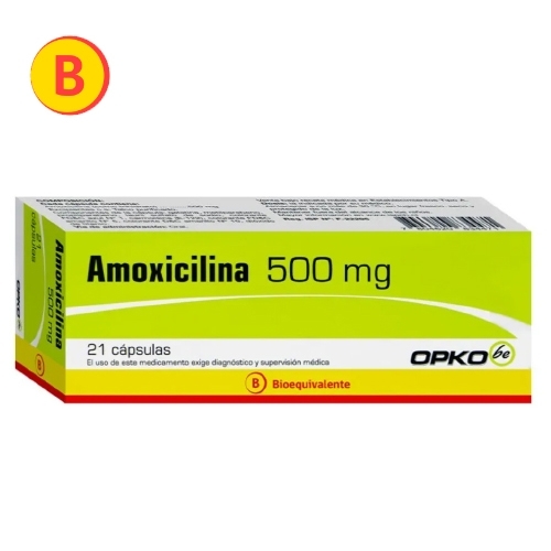 Amoxicilina 500 mg x 21 cápsulas