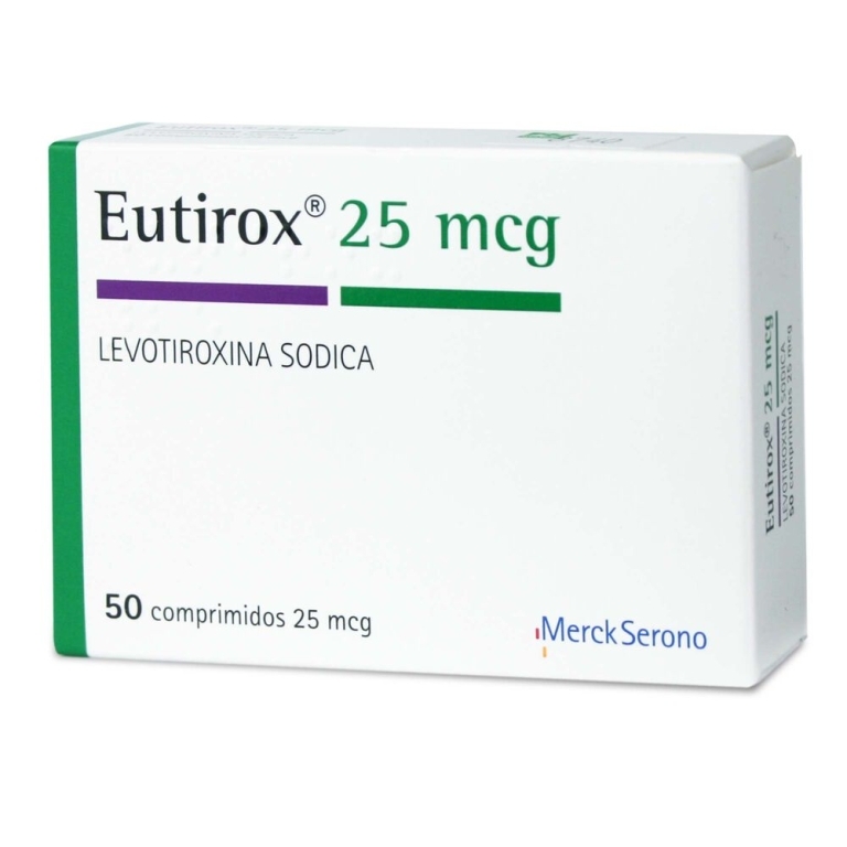 EUTIROX 25 MCG X 50 COMPRIMIDOS