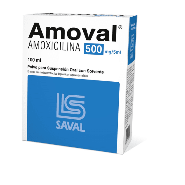 Amoval Duo Suspensión Oral 500 mg x 100 ml