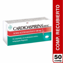 CARDIOASPIRINA COM 100 MG X 50