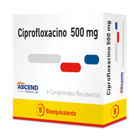 CIPROFLOXACINO COM 500 MG X...