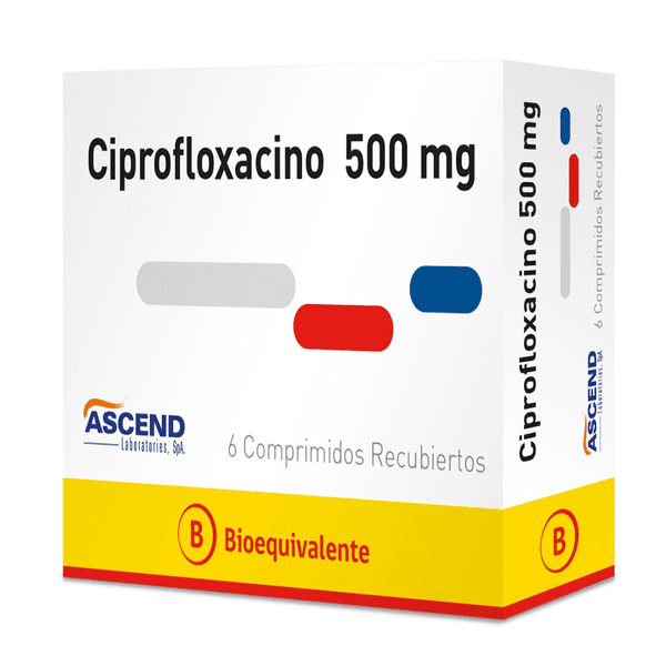 CIPROFLOXACINO 500 MG X 6 COMPRIMIDOS