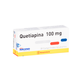 QUETIAPINA COM 100 MG X 30 ASCEND (BE)