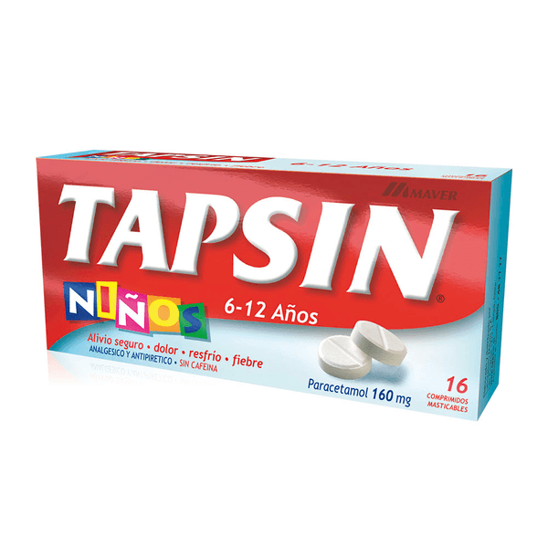 TAPSIN INF 160 MG X 16 COMPRIMIDOS MASTICABLES