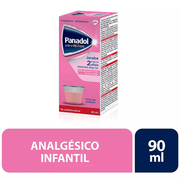 PANADOL PED 160 MG X 90 ML JARABE