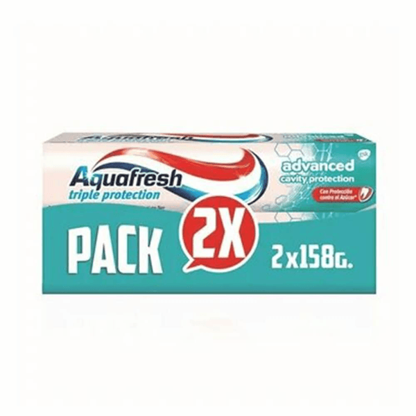 AQUAFRESH CREMA PACK ADVANCED 158 GR X 2