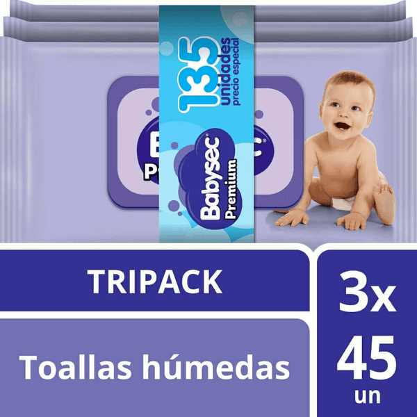 BABYSEC PREMIUM TOALLITAS HÚMEDAS X 135