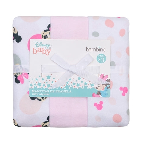 BAMBINO MANTITAS X 3 MINNIE