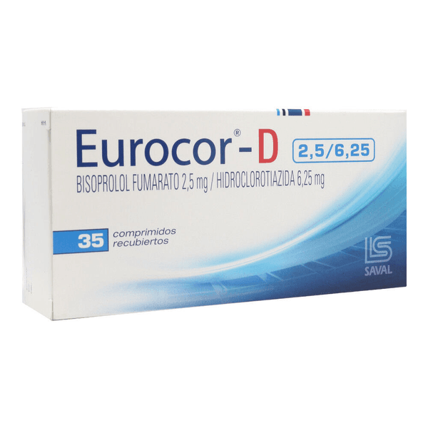 EUROCOR D  2,5/6,25 MG X 35 COMPRIMIDOS