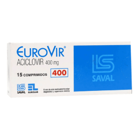 EUROVIR COM 400 MG X 15