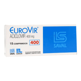 Eurovir 400 mg x 15 comprimidos