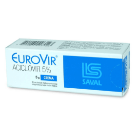 EUROVIR CREMA 5 % X 5 GR