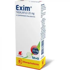 EXIM COM 20 MG X 4