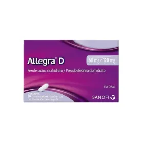 ALLEGRA-D COM 60MG/120MG X 20