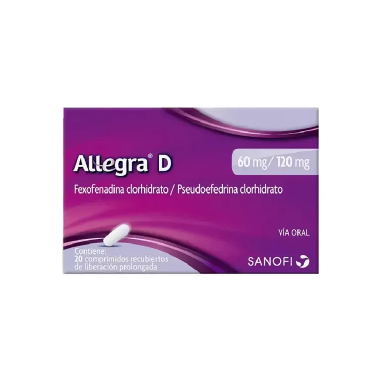 ALLEGRA-D COM 60MG/120MG X 20