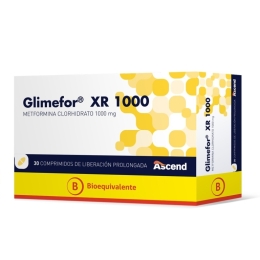 GLIMEFOR XR 1000 MG X 30 COMPRIMIDOS