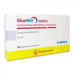 GLUAMET  50MG / 850 MG X 60 COMPRIMIDOS