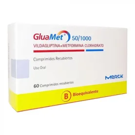 GLUAMET COM 50MG /1000 MG  X 60