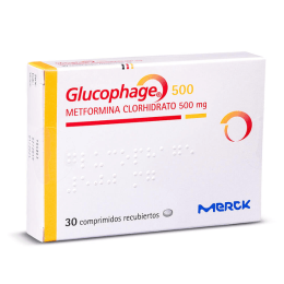 GLUCOPHAGE 500 MG X 30 COMPRIMIDOS