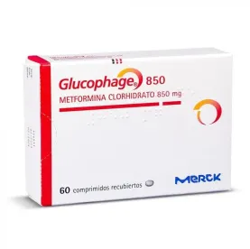 GLUCOPHAGE COM 850 MG X 60