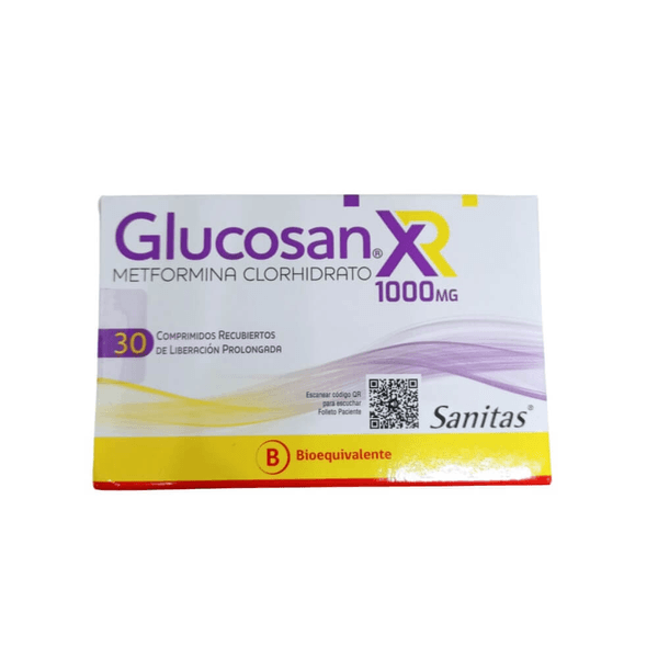 GLUCOSAN XR 1000 MG X 30 COMPRIMIDOS