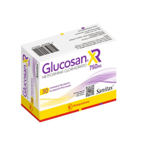 GLUCOSAN XR COM 750 MG X 30