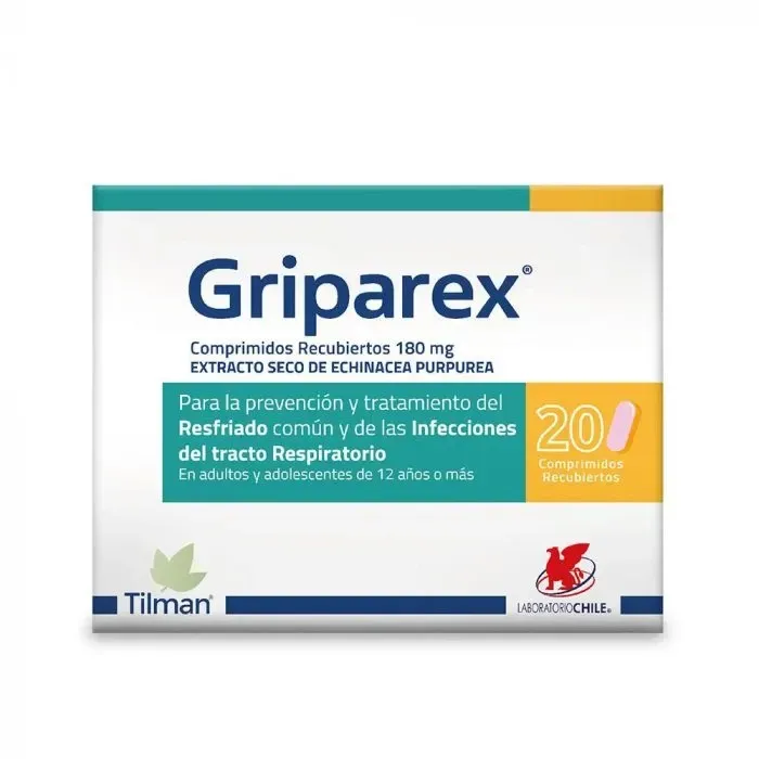 GRIPAREX COM 180 MG X 20