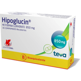 HIPOGLUCIN COM 850 MG X 30...